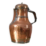 Coquemar ancien, pichet, cuivre ancien, 19eme