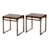 Vintage set of Plexiglas side tables designed in France in the 1960s