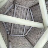 Rattan side table