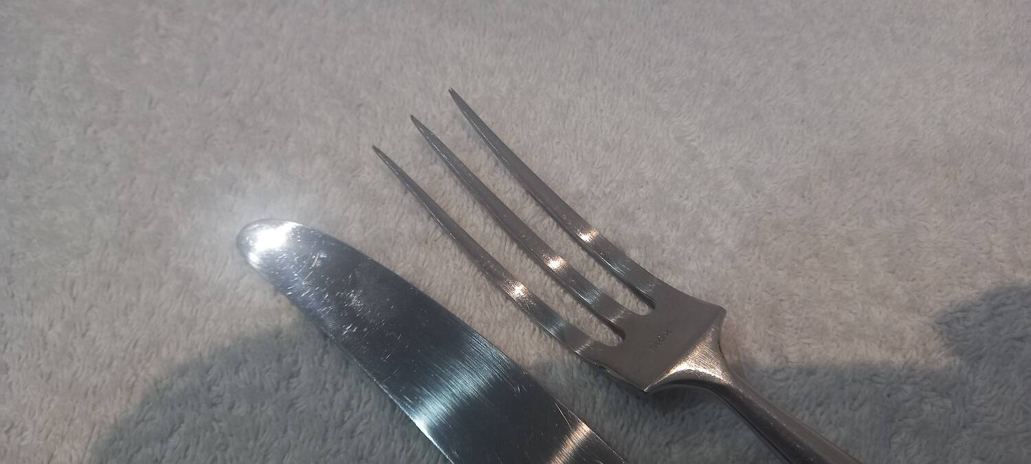 2-piece carving set, silver plated metal, Ercuis LXV 29