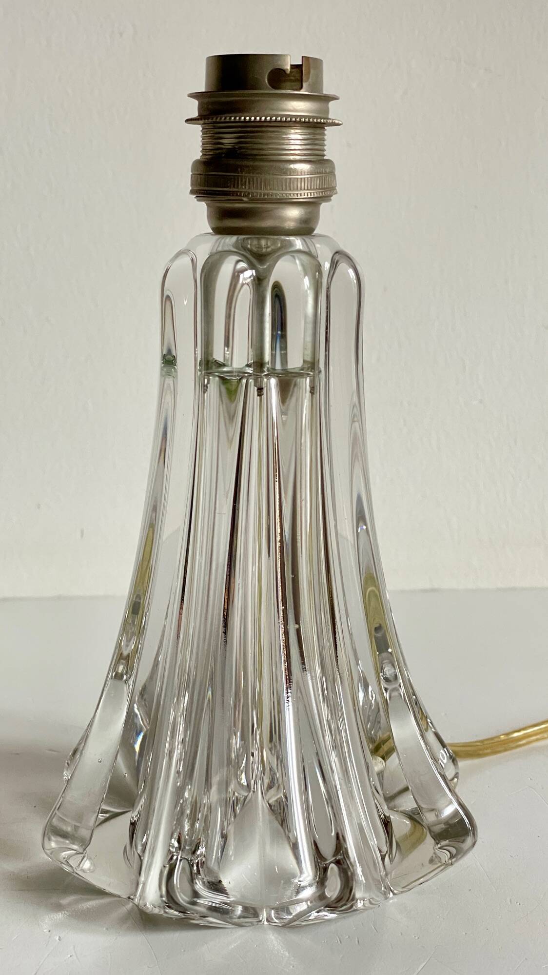 Art deco crystal star lamp base
