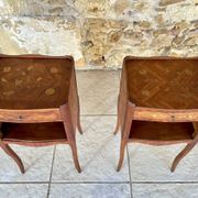 Paire de chevets , Style Louis XV en Palissandre