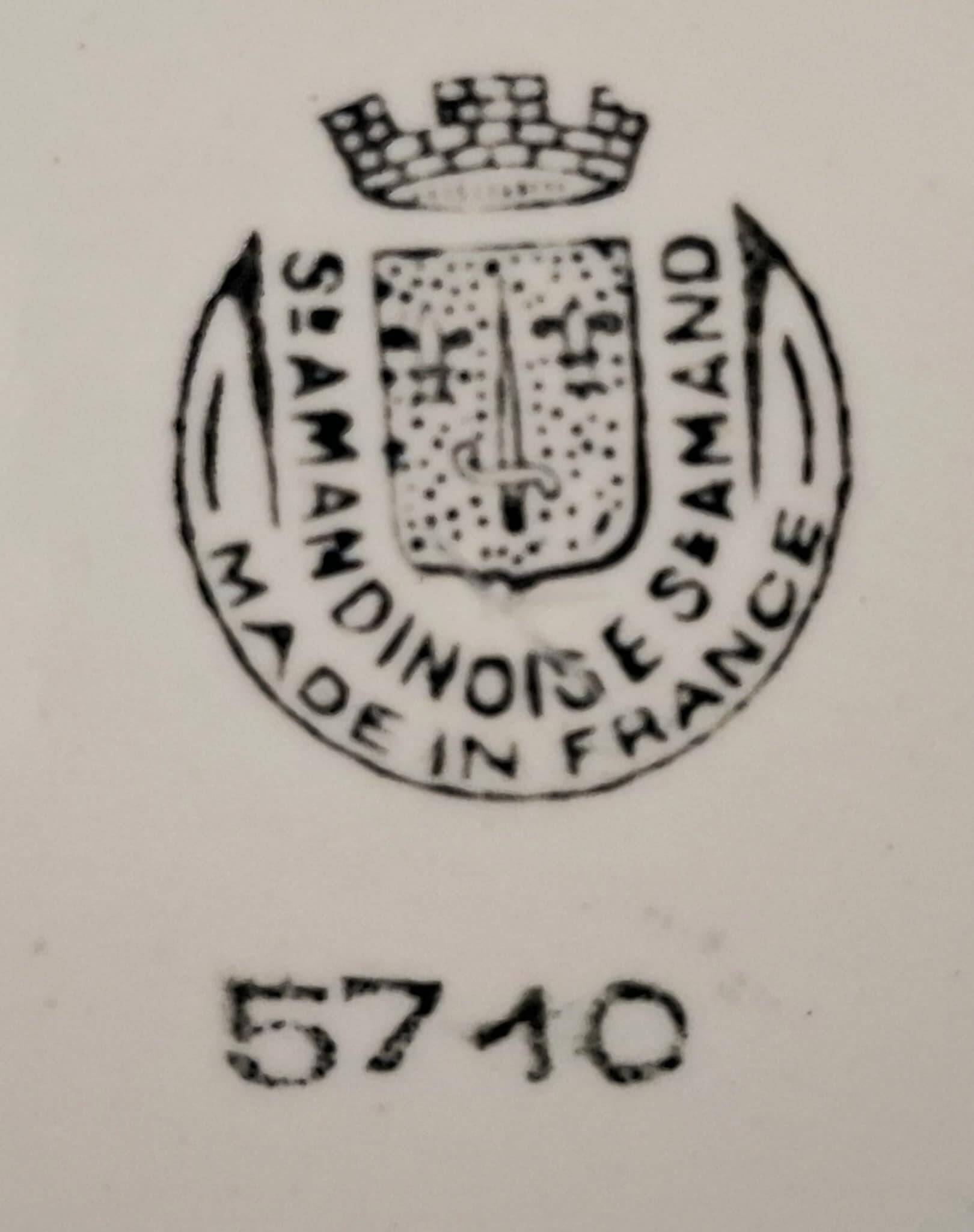 Vintage Saint Amand Faience Tureen