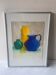 Still life oil on cardboard vases and jug
