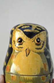 Matryoshkas Wooden owls