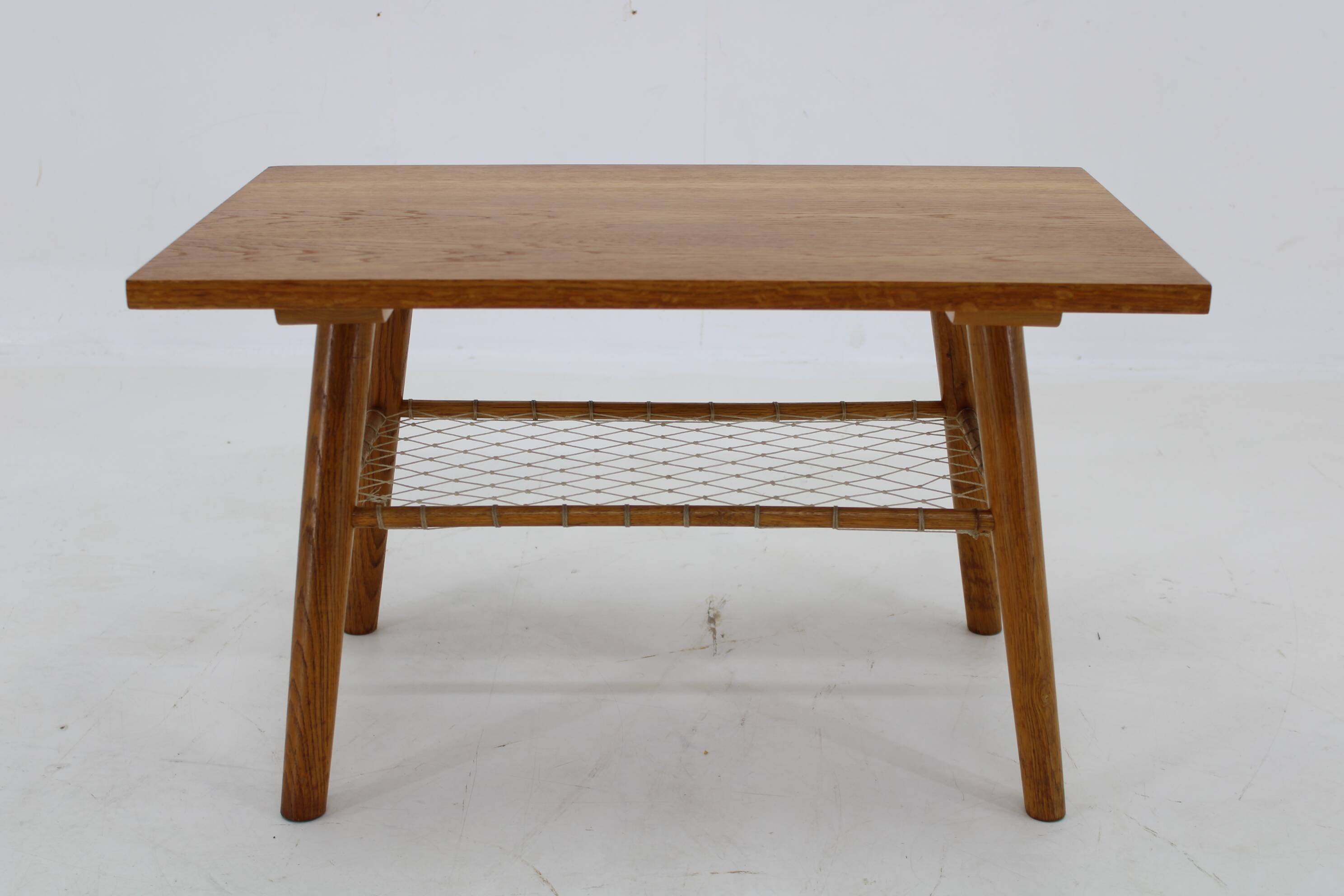 1960s Oak Side/Coffee Table, Czechoslovakia