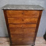 Six-drawer chest of drawers or chiffonnier, Empire / Restoration period