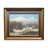 Landscape "Winter skating".