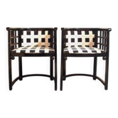 Deux chaises art déco Jugendstil - design du milieu du siècle.