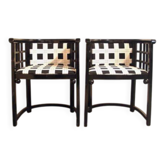 Deux chaises art déco Jugendstil - design du milieu du siècle.