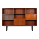 Bibliothèque en teck, design danois, années 1970, production : Danemark