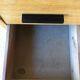 Desk with drawers and tubular metal feet