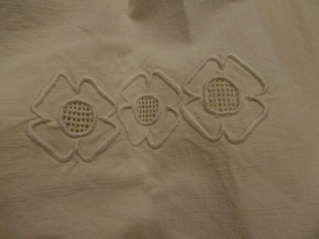 Linen sheet embroidered 2,80 x 200cm