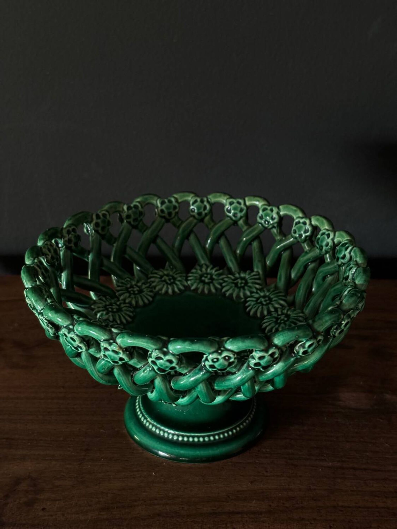 Pichon House woven ceramic basket