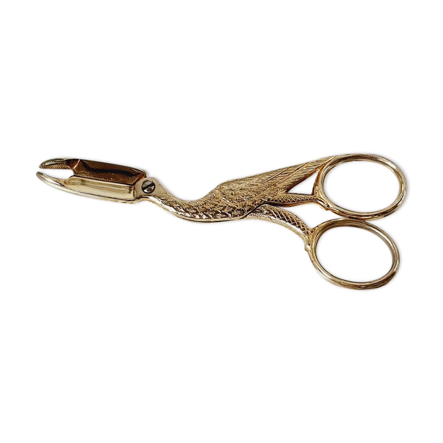 Sugar clamp metal golden bird