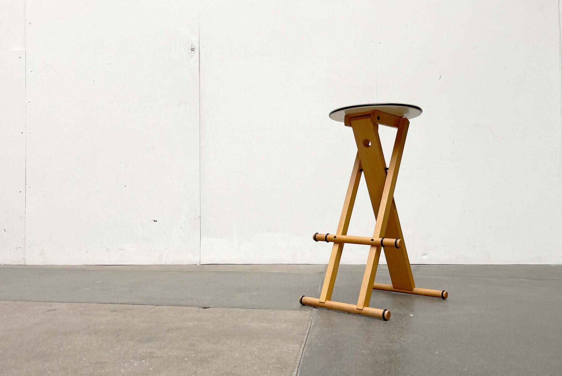 Postmodern Italian folding stool by Enolinea, 1980s.