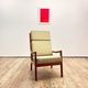 Danish Mid-Century  Lounge Chair and Stool by Ole Wanscher for Poul Jeppensens, Senator Series