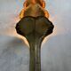 Rare wall sconce in brass – Tommaso Barbi style – 1970s
