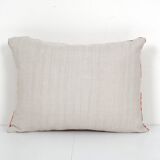 Red Silk Ikat Velvet Pillow Cover, Tribal Polka Dot Ikat Lumbar Cushion Cover, Decorative Pillowcase