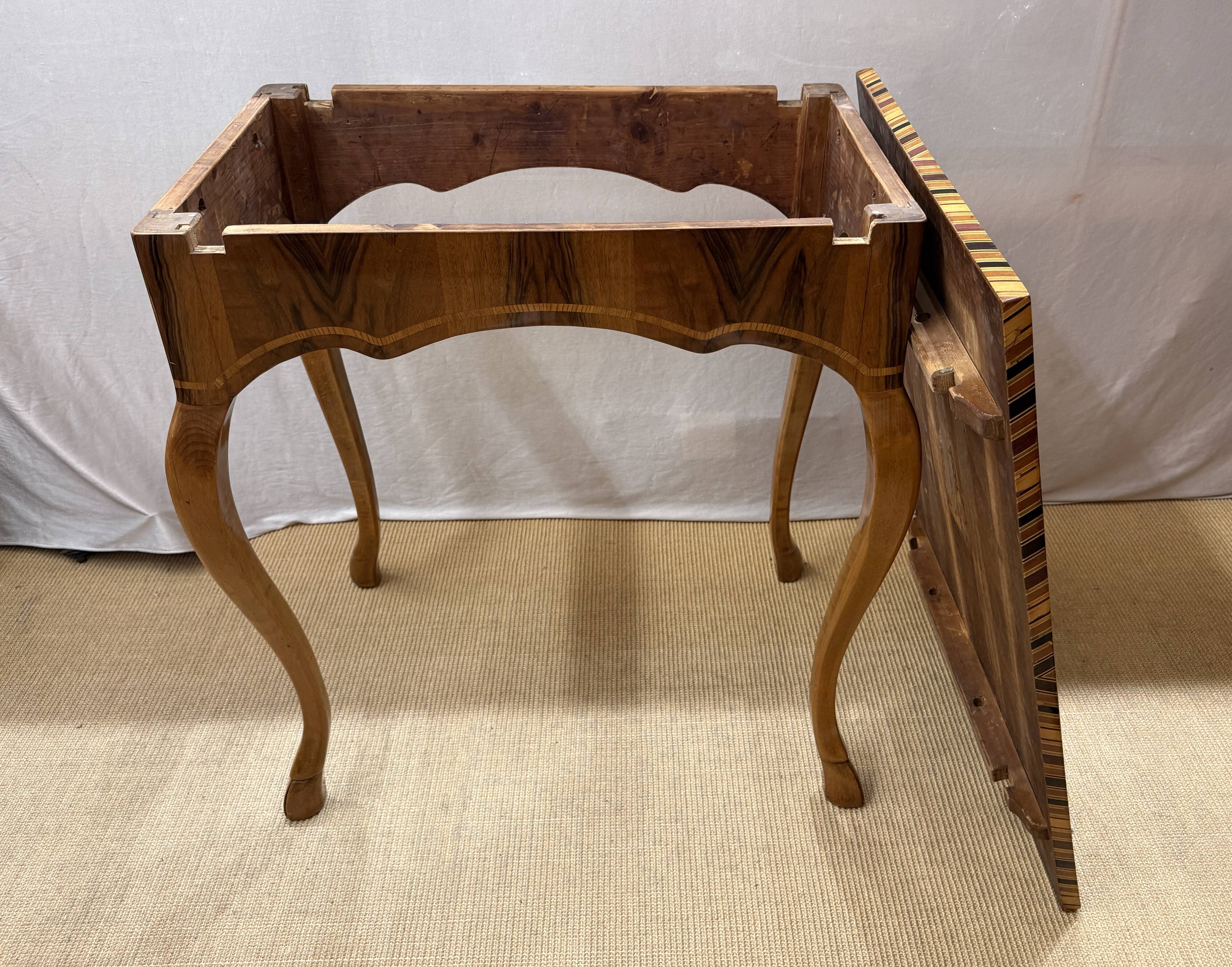 Baroque Side Table with Marquetry Chess Board Top, circa 1720