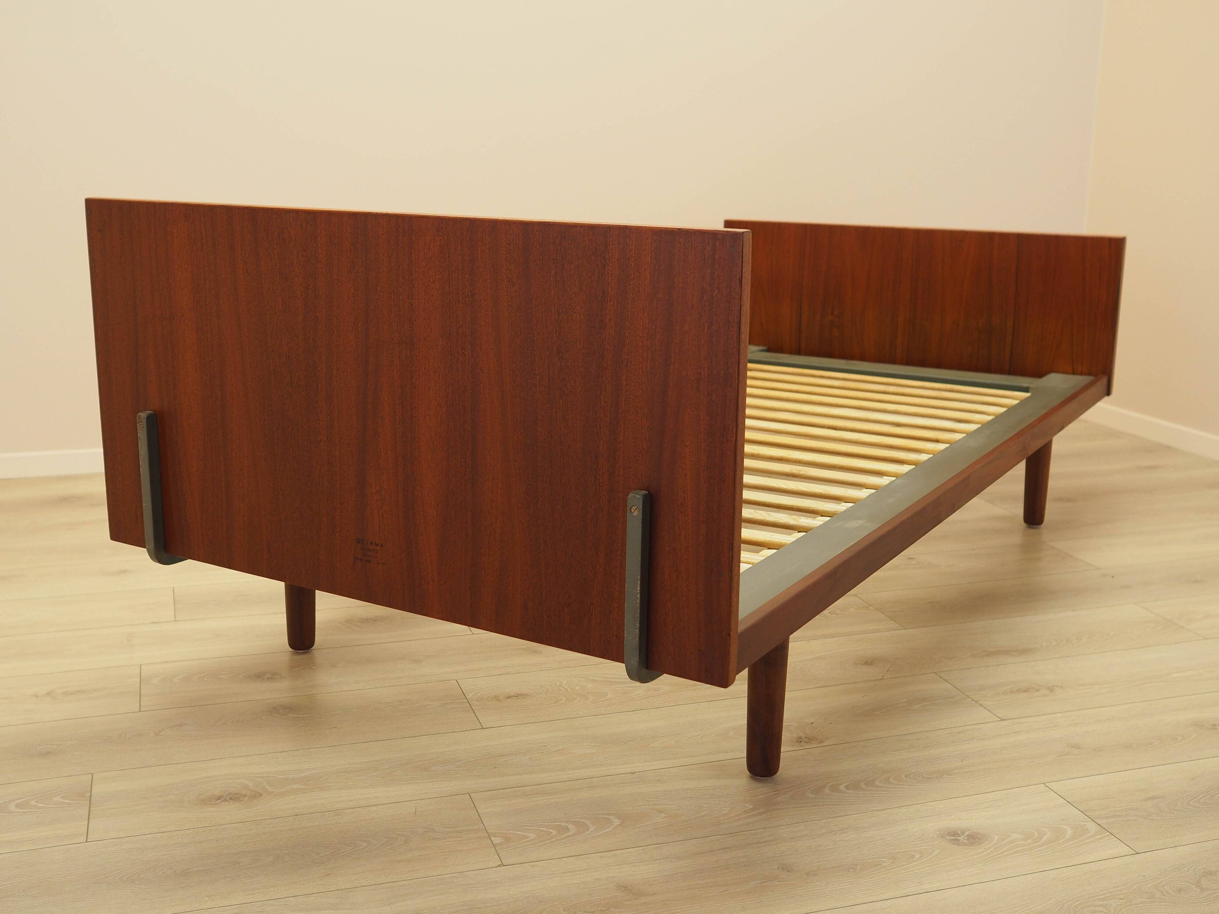 Teak bed, Danish design, 1960s, designer: Hans J. Wegner for Getama