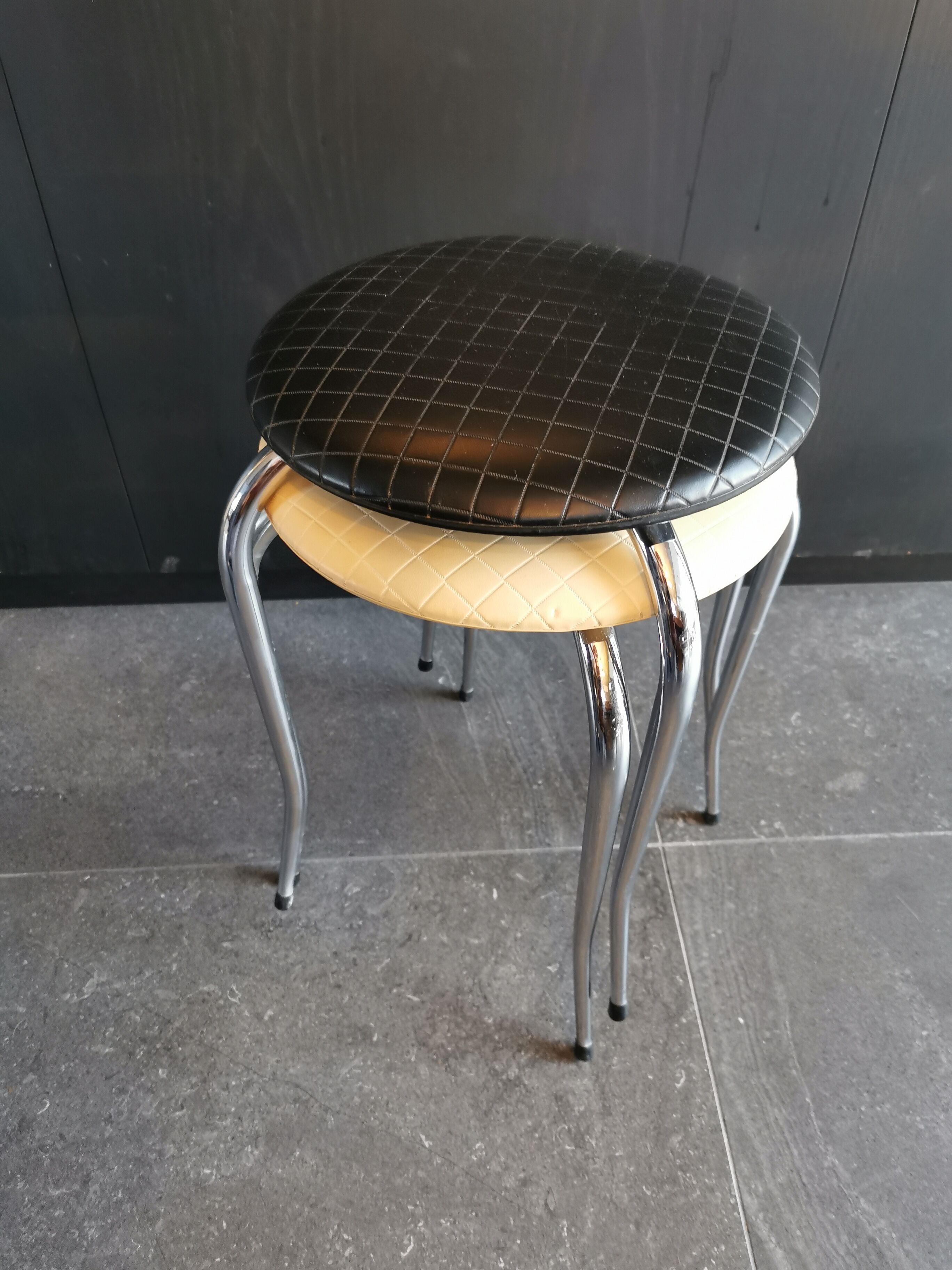 Pair of Vintage low stools