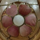 Suspension nacre et bambou