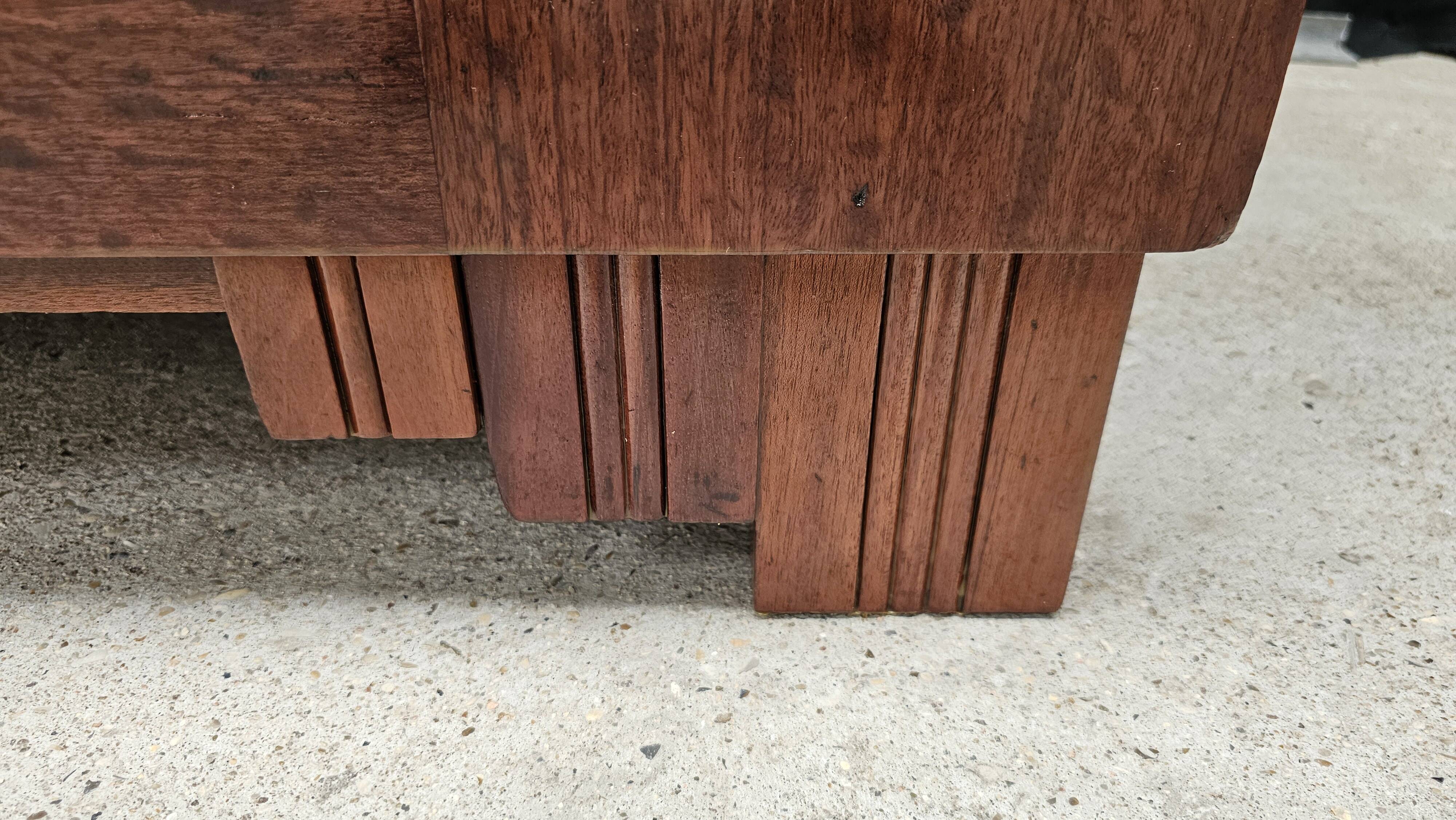 Art Deco buffet by Saddier & Fils in solid rosewood and veneer.