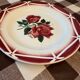 Vintage Cibon Digoin Sarreguemines France Decorative Plate with Rose M