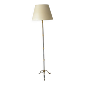 Lampadaire vintage tripode extensible laiton doré