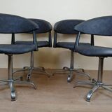 Set of four Vintage armchairs circa 1980