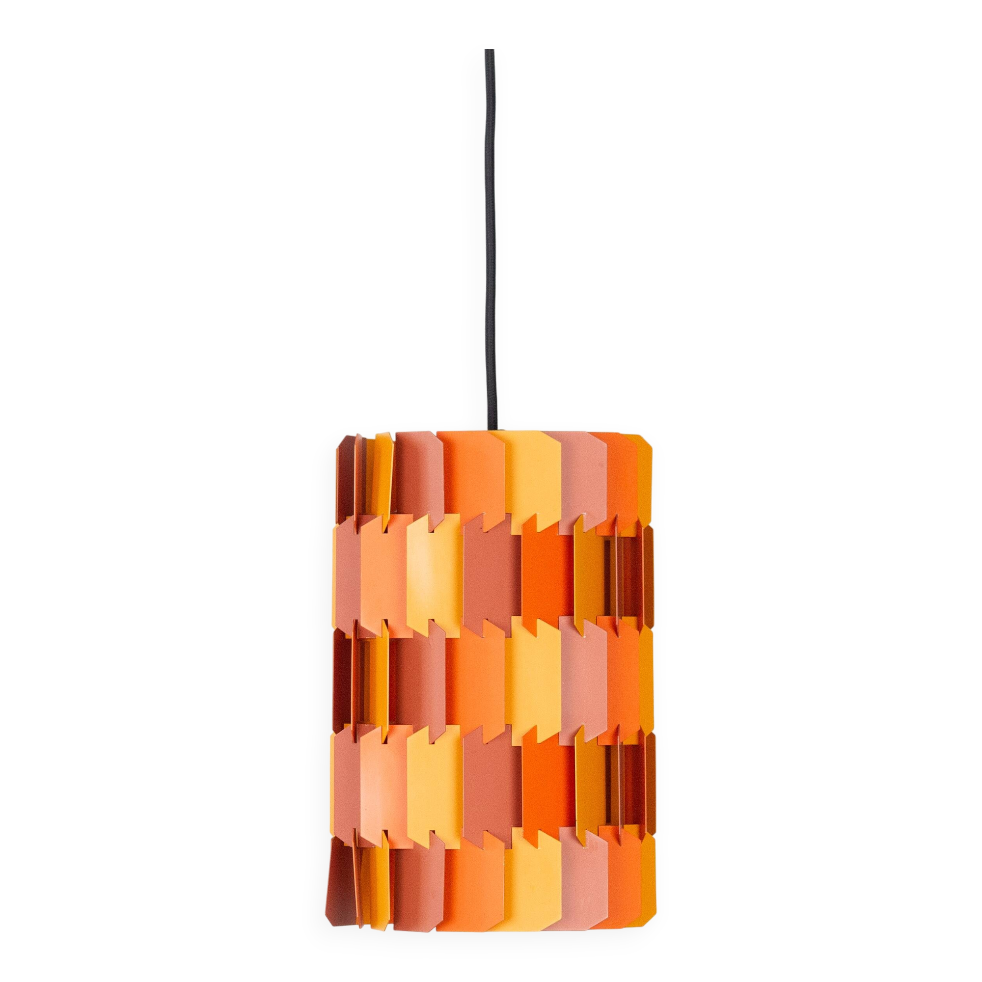 Suspension danoise vintage Facet pop de Louis Weisdorf, Lyfa, 1972
