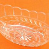 Fruit cup basket moulded glass generous chisel work