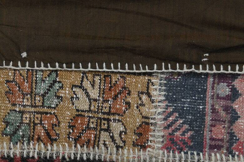 Turkish tribal patchwork rug 301x402
