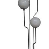 Set of Two 1960's Goffredo Reggiani Chrome Orb Italian Floor Lamps