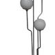 Lot de deux lampadaires italiens en chrome Goffredo Reggiani des années 1960