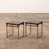 Vintage set of Plexiglas side tables designed in France in the 1960s