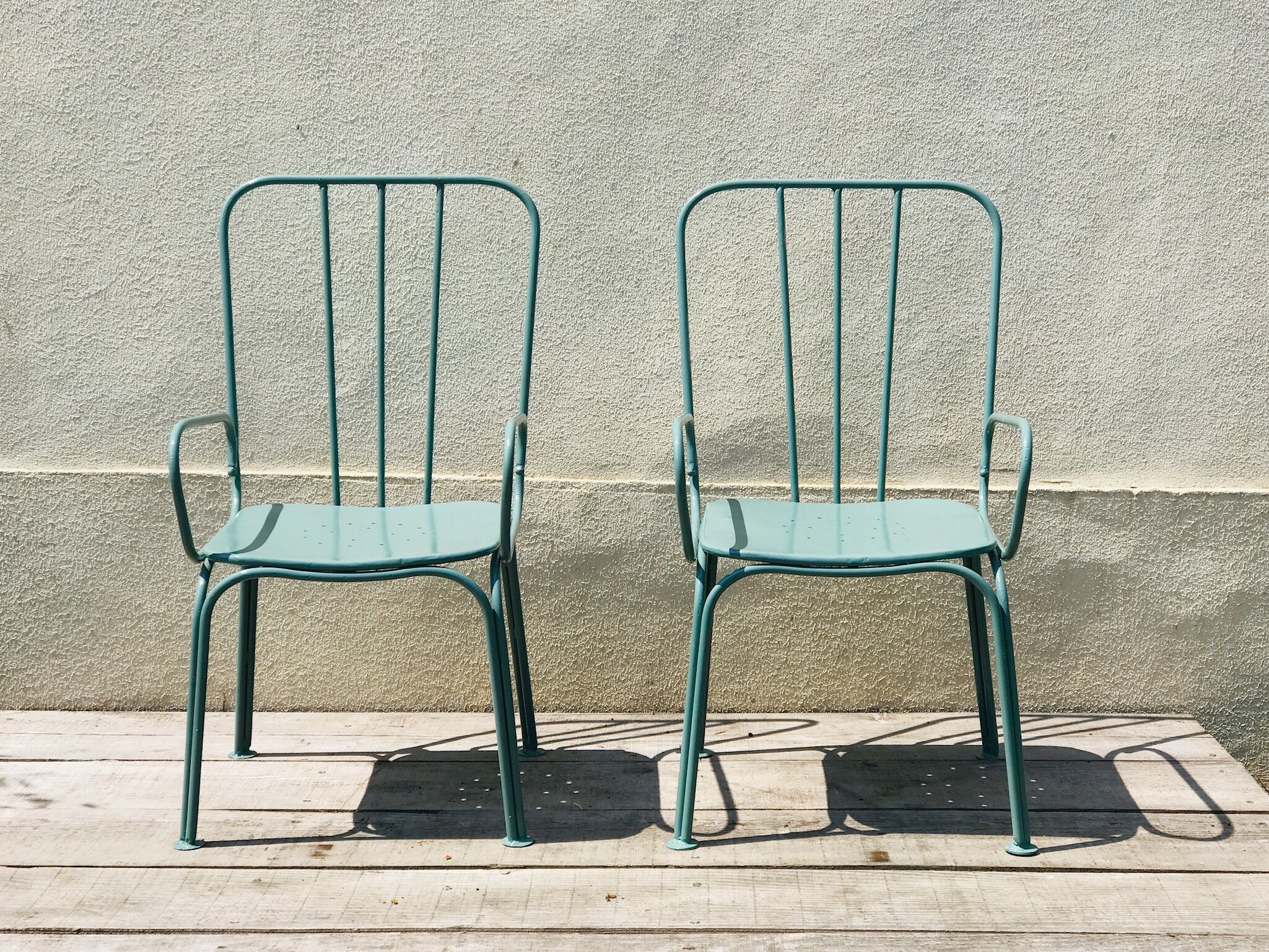 pair of vintage armchairs Jardin du Luxembourg