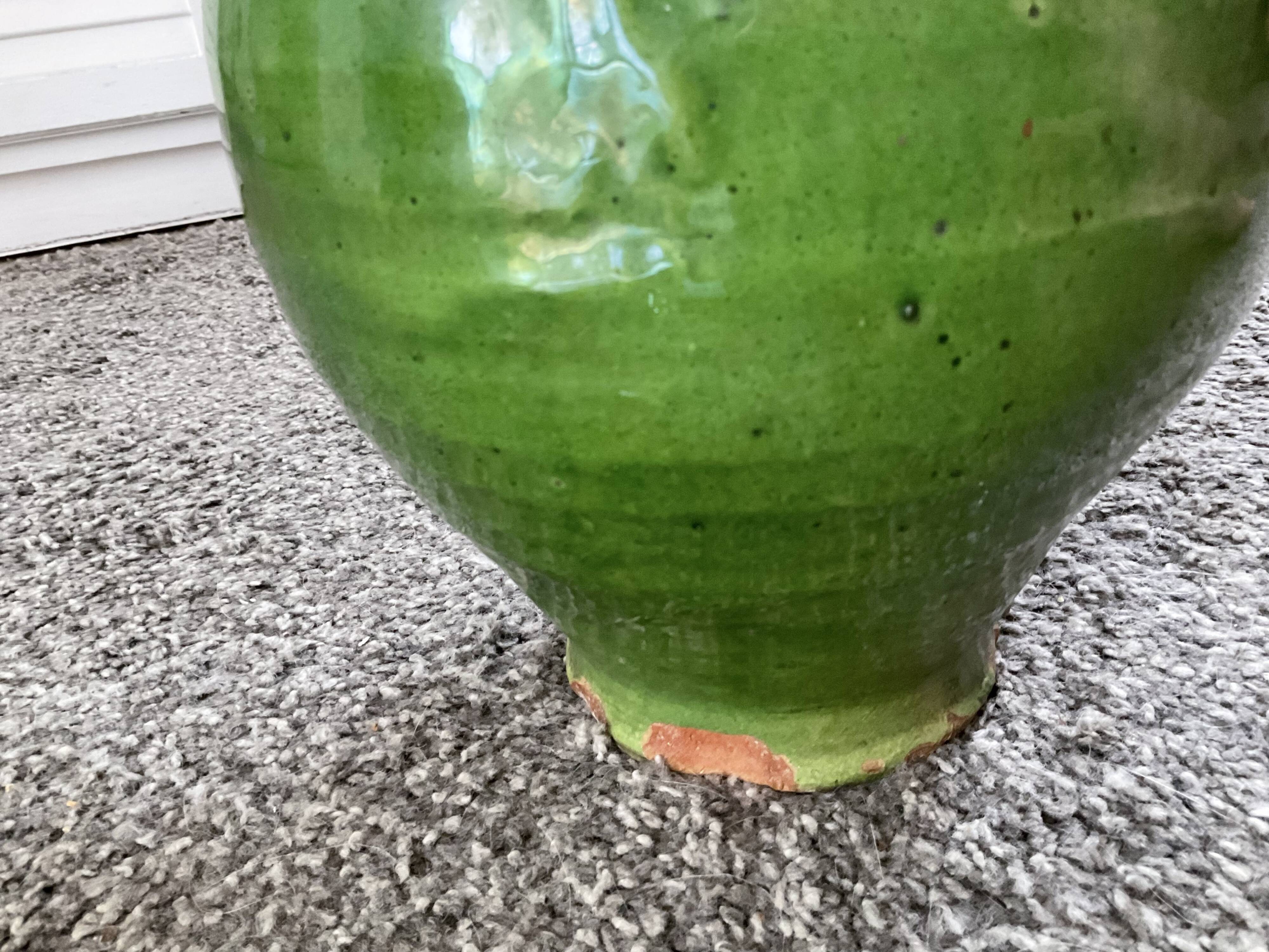 Gargoulette, chevrette, water pot. glazed terracotta.antic