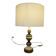 Large baroque lamp in polychrome wood, 1960s