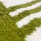 Beni Ouarain Moroccan Berber rug with khaki patterns 2.41x1.68m