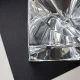 Daum france, rare cendrier cube "roc22", vers 1975, tbe