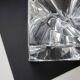 Daum france, rare cendrier cube "roc22", vers 1975, tbe