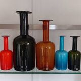 Set of 5 gulvase by otto brauer for holmegaard - denmark