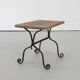 Early 20th century wrought iron side table