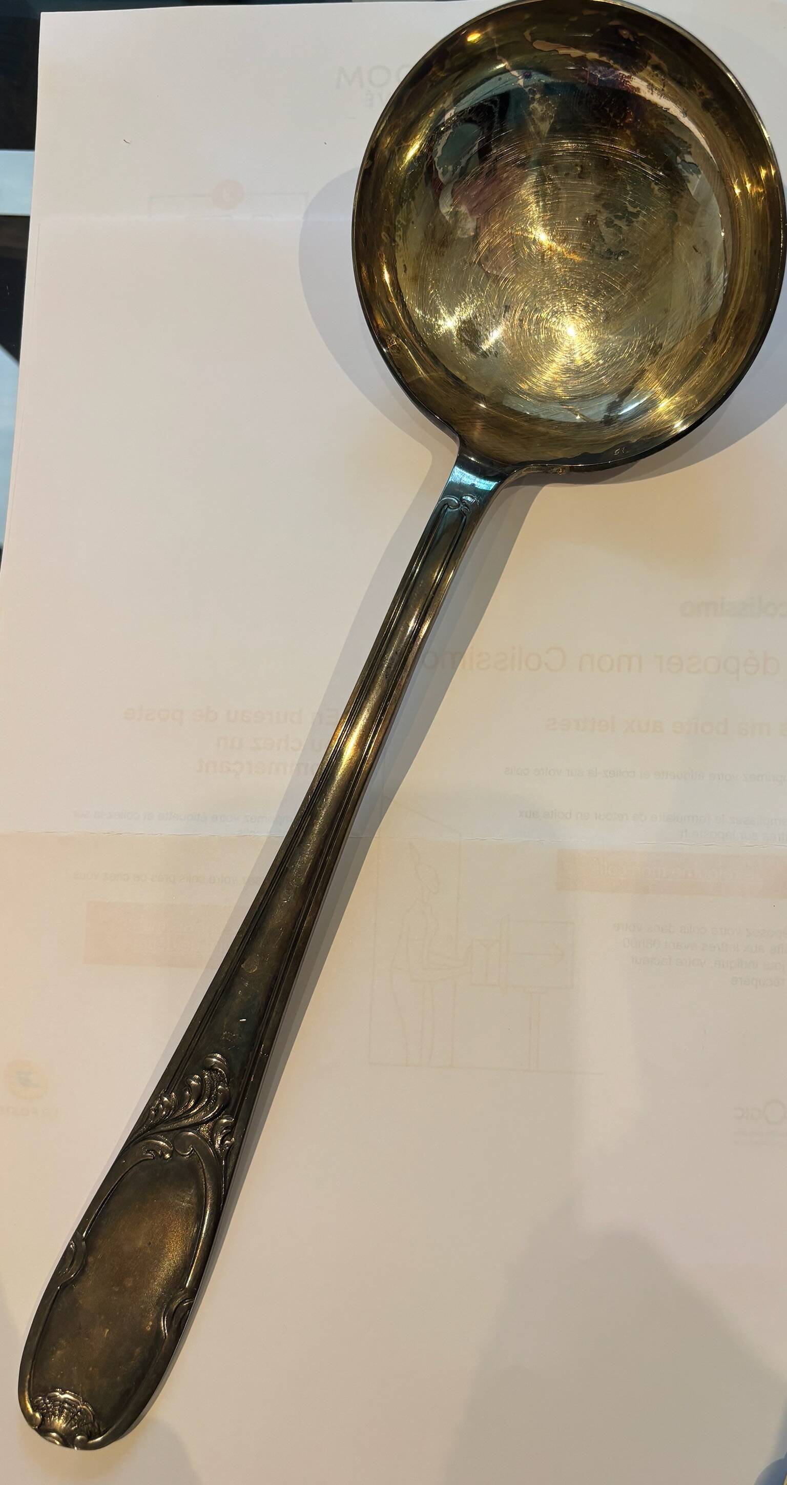 Complete service in silver-plated metal, reinforced silvering (1970s)