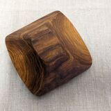 Set of 8 Scandinavian olive wood ramekins, France circa 1960.