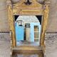Ancien miroir de barbier en teck birman