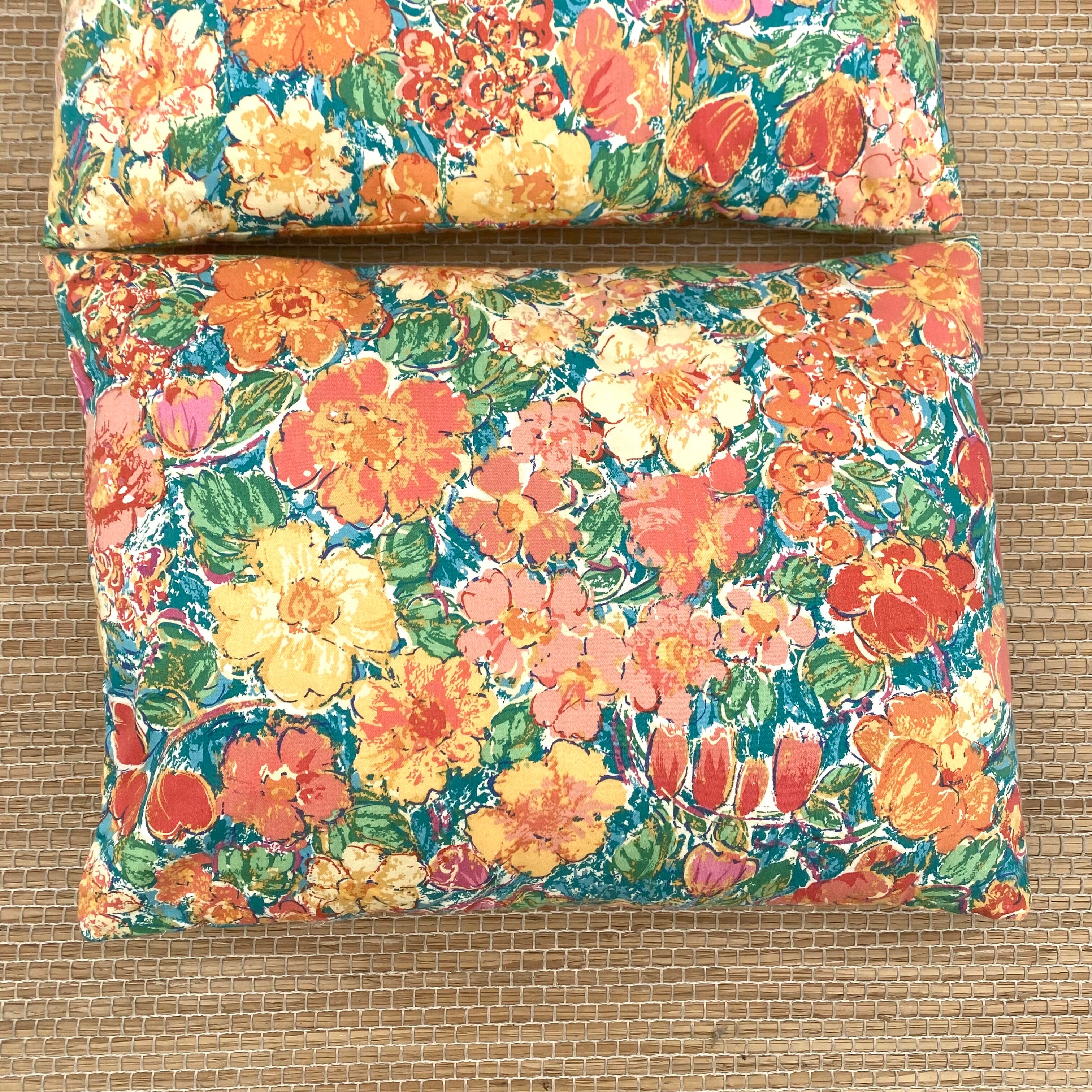 Coussins fleuris vintage