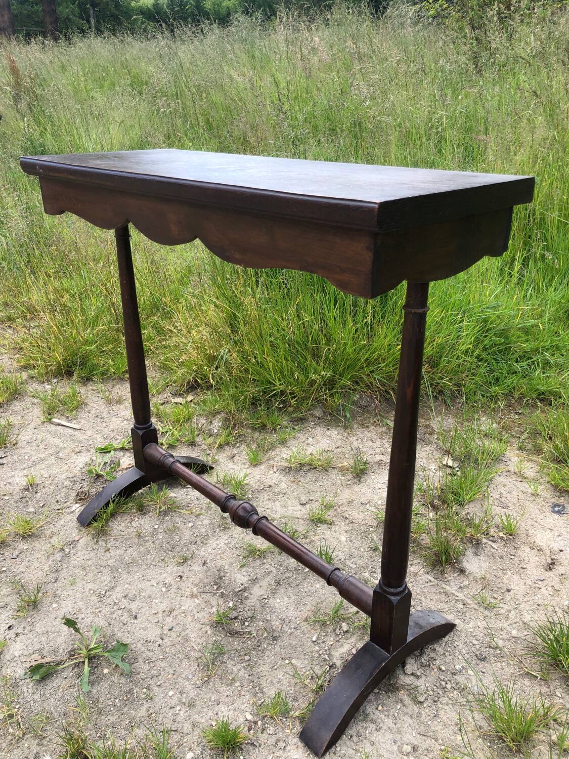 Small wooden console